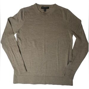 Katherine‎ Barclay Men's Beige Crewneck Sweater